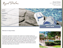 Tablet Screenshot of liveatroyalpalms.com